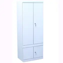 Шкаф картотечный ШК-4-Д4 530x350x1400 мм Светло-серый