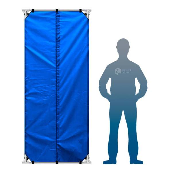 Дачная душевая кабина «РОСА» синего цвета без бака