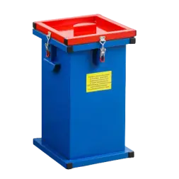 Контейнер герметичный специализированный вертикальный для битых ламп и термометров ГСК 400, 400х210х210 мм