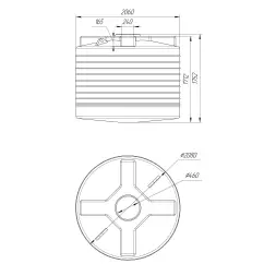 Бункер 5000л низкий усиленный
