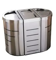 Урна Никель, пакетодержатель, 50 л+2х35 л