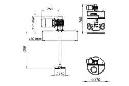Емкость дозировочная 60 усиленная до 1.3 N белая с лопастной мешалкой