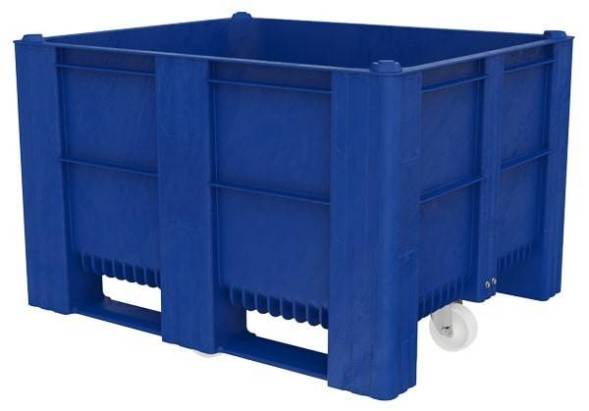 Большой пластиковый контейнер Type 1000-ACE, 1200x1000x800, сплошной на колёсах