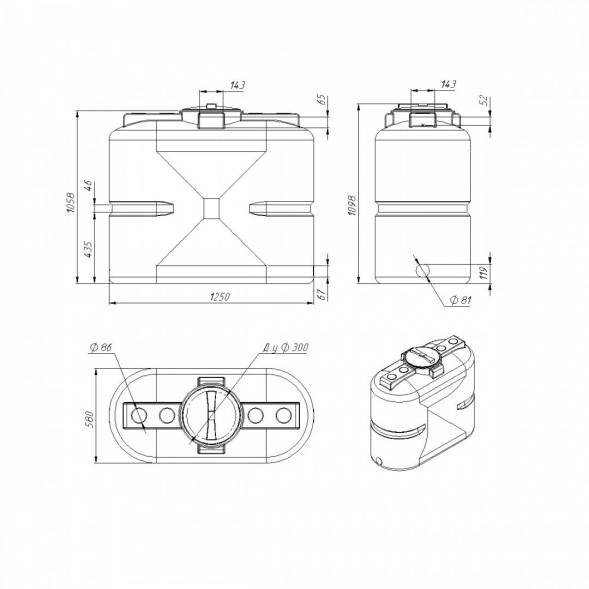 Емкость S 500 л