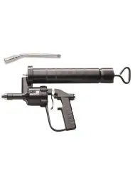 Пневматический насос для консистентной смазки объемом 500 см3 жесткий носик