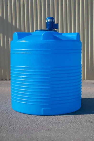 Емкость ЭВЛ 1000 синий с турбинной мешалкой