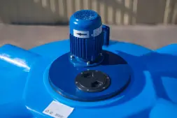 Емкость ЭВЛ 1000 синий с турбинной мешалкой