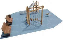 Малая детская площадка 90,4 м2 №2