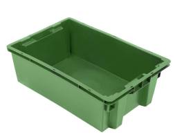 Пластиковый ящик овощной 600х400х200 конусный сплошной
