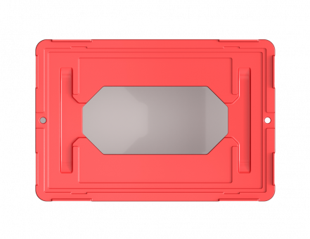 Пластиковая тележка 600х400 мм для ящиков (с отверстием)