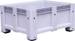 Крупногабаритный пластиковый контейнер Big Box сплошной на ножках, 1200x1000x580 мм, серый [D-Box 1210 S (580) серый]