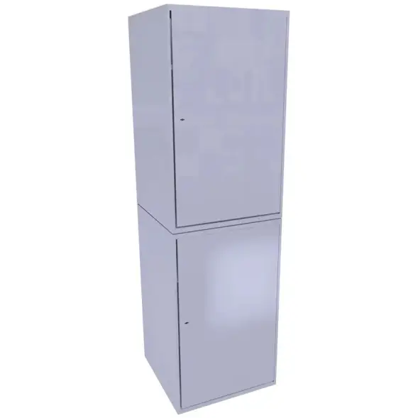 Шкаф для хранения бронежилетов и касок 2000x600x600 мм Светло-серый