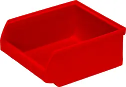 Ящик (лоток) пластиковый сплошной, 107x98x47 мм, 0.49 л, красный [5000]