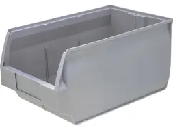 Ящик (лоток) антистатический пластиковый, 500x310x250 мм, 38.75 л, черный [5006 ESD]