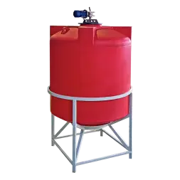 Бункер 5000л усиленный в обрешетке с мешалкой
