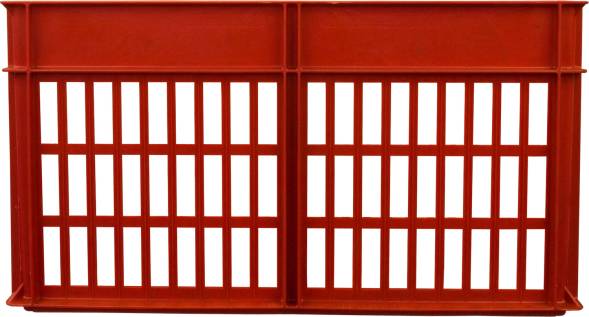 Ящик пластиковый перфорированный, 660х340х360 мм, черный [301]