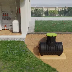 Емкость топливная подземная Rostok G 1800 л с горловиной 600мм