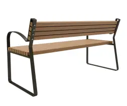 Скамейка стальная «Лукс» 1,8 м (сосна)
