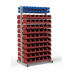 Стеллаж двусторонний №95, 1835х950х760 мм