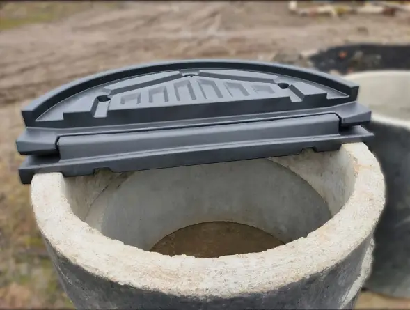 Крышка колодца «Роса» коричневая