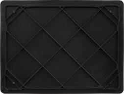 Ящик пластиковый сплошной, 410×300×180 мм, 22 л, черный [302-Б3]