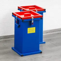 Контейнер герметичный специализированный вертикальный для битых ламп и термометров ГСК 600, 600х500х500 мм