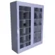Шкаф для противогазов ХПГ-30 с дверью из акрилового стекла 1500x870x380 мм Светло-серый