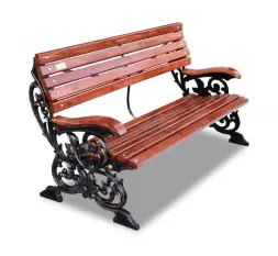Скамейка чугунная «Флора» 0,75 м (кресло)
