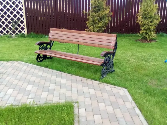 Скамейка чугунная «Флора» 0,75 м (кресло)