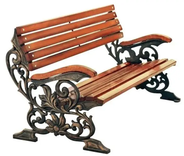 Скамейка чугунная «Флора» 0,75 м (кресло)