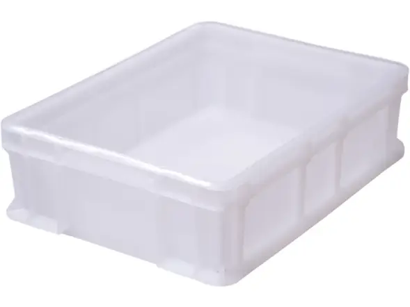 Ящик пластиковый сплошной, 400×300×120 мм, 10.6 л, белый [701.03.02 М]