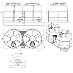Кассета 13м3 TRF (ПОЛНЫЙ слив) для КАС/ЖКУ