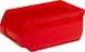 Ящик (лоток) пластиковый сплошной, 170x105x75 мм, 1.34 л, красный [5001]