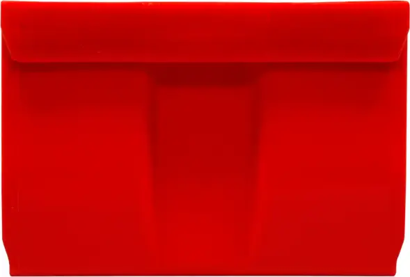 Ящик (лоток) пластиковый сплошной, 170x105x75 мм, 1.34 л, красный [5001]