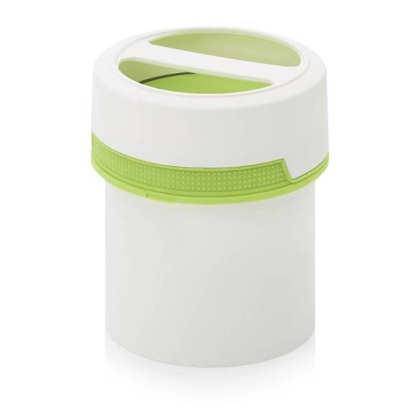 Банка с ручкой 0,65 л без внутренней крышки, зелёная