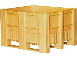 Крупногабаритный сплошной пластиковый контейнер на полозьях Big Box, 1200х1000х740 мм, синий [12001000740-00]