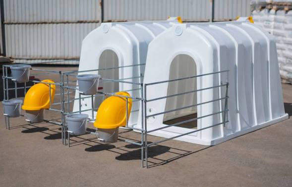 Стенка боковая вольера домика для телят оцинкованная