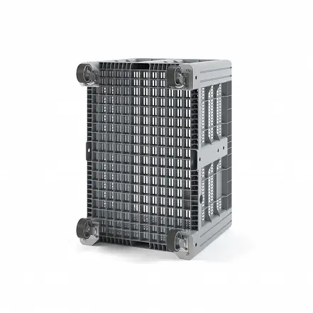 Пластиковый контейнер IBOX 1200х800 перфорированный на колесах