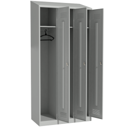 Шкаф металлический для раздевалки с наклонной крышей [12989]