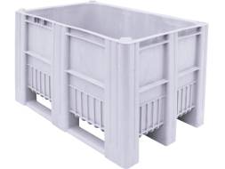 Крупногабаритный сплошной пластиковый контейнер на полозьях Big Box, 1200х800х740 мм, синий [1200800740-00]