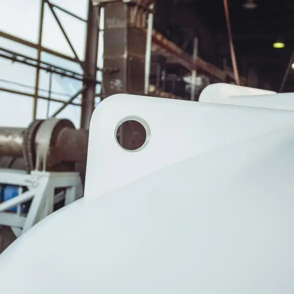 Емкость ЦКТ 5000 л с патрубком 160мм с фланцем под плотность до 1,5 г/см3 белая в обрешетке