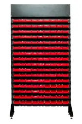 Стеллаж с пластиковыми ящиками 1801-16/0/0п G-K
