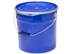 Ведро металлическое, 18 л, крышка-обруч, синий [2096]