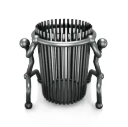 Урна стальная «Хомо» Под наклоном