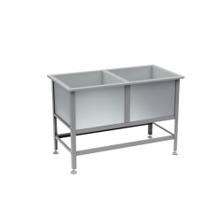 Ванна моечная двухсекционная 870x1350x700 [16792]