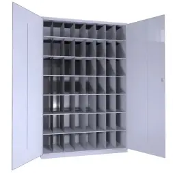 Шкаф для противогазов ХПГ-56 с дверьми 1900x1254x500 мм Светло-серый