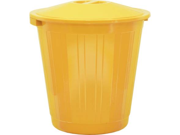 Бак с крышкой (70 л) желтый