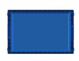 Контейнер пластиковый вкладываемый INSTORE, 600х400х165 мм, синий [KV 6416]