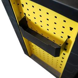 Лоток стальной навесной для тележки инструментальной (246х68х108 мм) BERGER