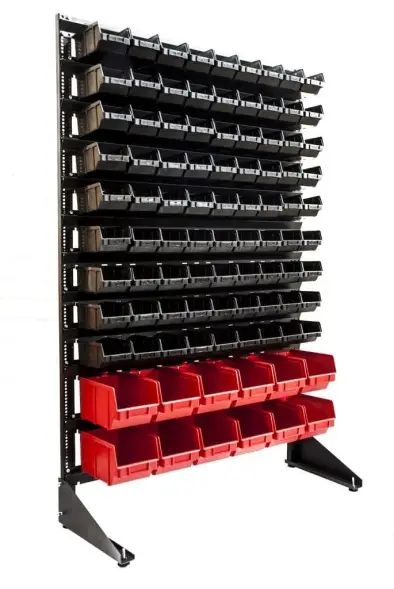 Стеллаж с пластиковыми ящиками 1501-0/9/2 G-K